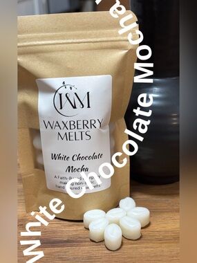 Hand Crafted White Chocolate Mocha Scented Espresso Bean Shaped Wax Melts